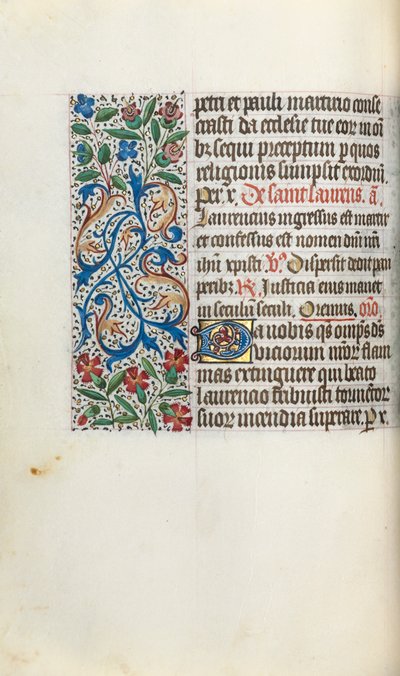 Livro de Horas de Uso de Rouen: fol. 51v, c. 1470 de Master of the Geneva Latini