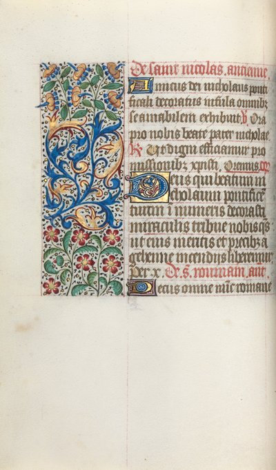 Livro de Horas de Uso de Rouen: fol. 52v, c. 1470 de Master of the Geneva Latini