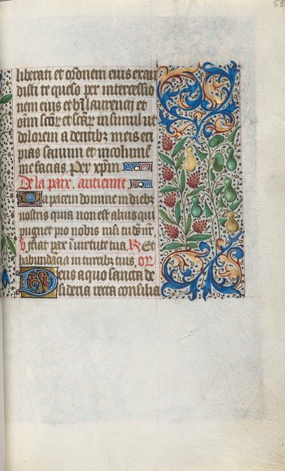 Livro de Horas de Uso de Rouen: fol. 55r, c. 1470 de Master of the Geneva Latini
