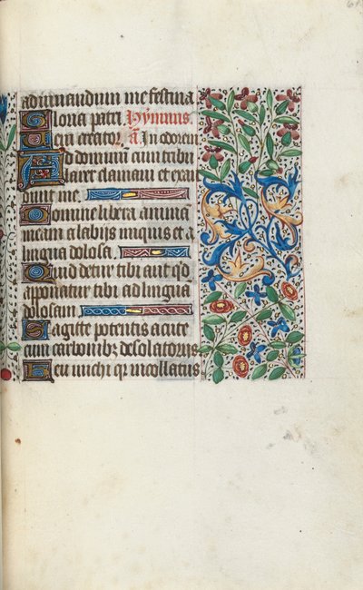 Livro de Horas de Uso de Rouen: fol. 61r, c. 1470 de Master of the Geneva Latini