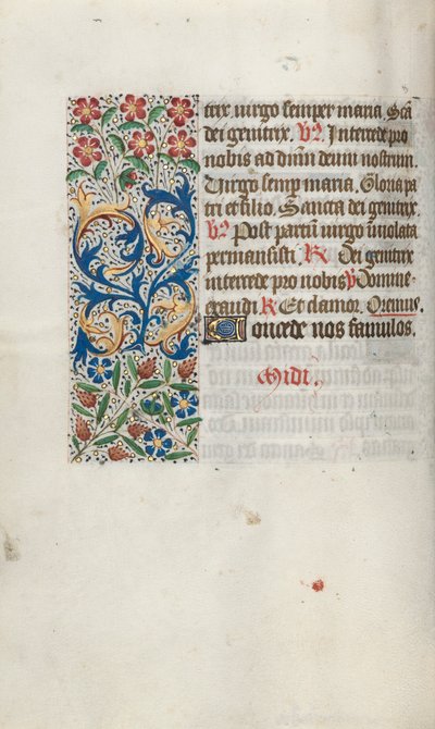 Livro de Horas de Uso de Rouen: fol. 63v, c. 1470 de Master of the Geneva Latini
