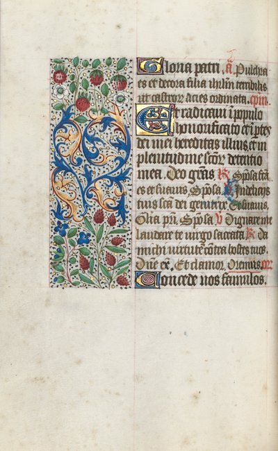 Livro de Horas de Uso de Rouen: fol. 69v, c. 1470 de Master of the Geneva Latini