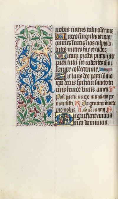 Livro de Horas de Uso de Rouen: fol. 73v, c. 1470 de Master of the Geneva Latini