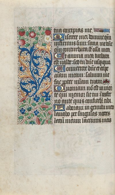 Livro de Horas de Uso de Rouen: fol. 80v, c. 1470 de Master of the Geneva Latini