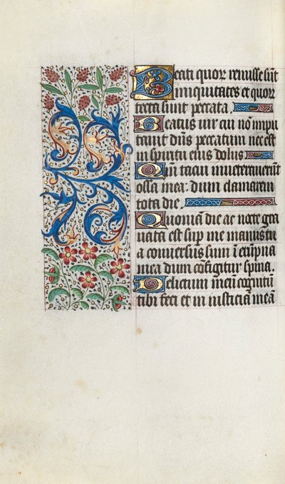 Livro de Horas de Uso de Rouen: fol. 81v, c. 1470 de Master of the Geneva Latini