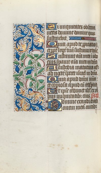 Livro de Horas de Uso de Rouen: fol. 90v, c. 1470 de Master of the Geneva Latini