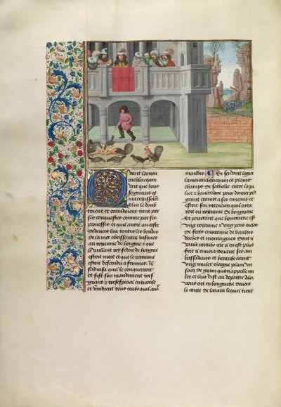 A parábola das galinhas e do milho de Master of the Getty Froissart