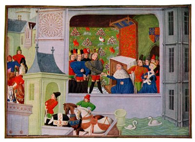 Entrevista de Richard II e do Duque de Gloucester, século XIV, século XV. de Master of the Harley Froissart