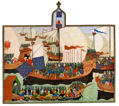 A expedição dos franceses e genoveses a Barbary, século XV. de Master of the Harley Froissart