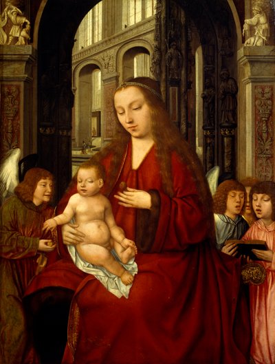 Madonna com Criança, início do século XVI (pintura) de Master of the Holy Blood