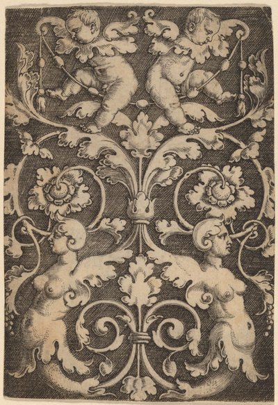 Ornamento Vertical com Duas Sirenes de Master of the Horse Heads