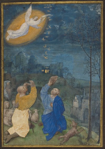 A Anunciação aos Pastores de Master of the Houghton Miniatures