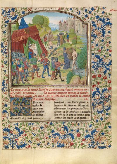 A doença de Alexandre no rio Cydnus e a morte de Sisinnes de Master of the Jardin de vertueuse consolation
