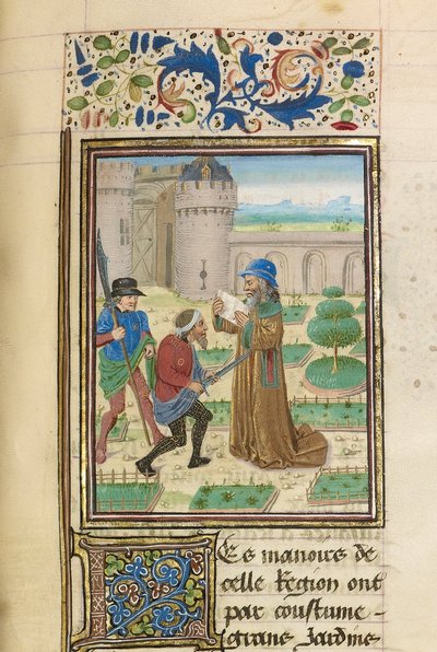 A morte de Parmenion, ca 1470-1475. de Master of the Jardin de vertueuse consolation