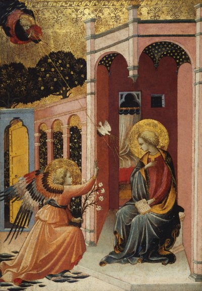 Anunciação, Escola Florentina, c.1430-40 de Master of the Judgement of Paris