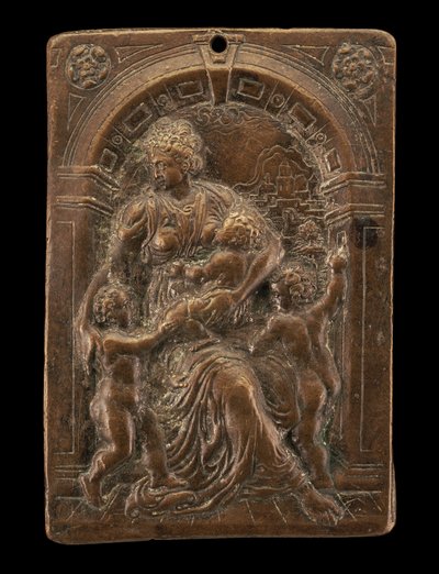 Alegoria da Caridade, c. 1580. de Master of the Judgment of Solomon