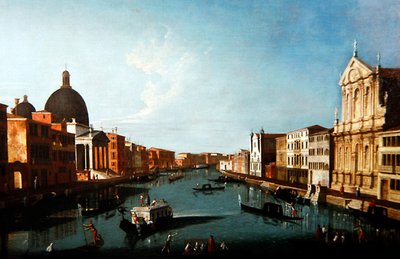 Uma Cena do Canal de Veneza de Master of the Langmatt Foundation Views