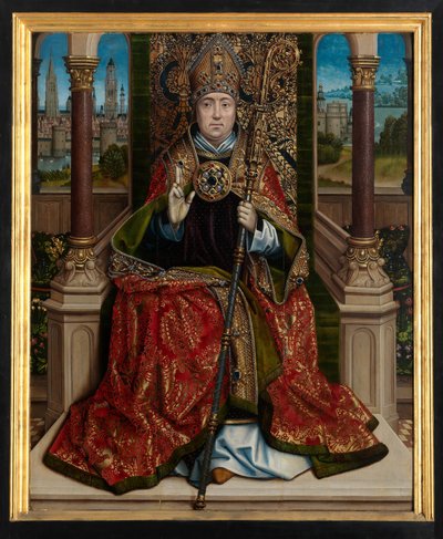Painel central do Altar de São Nicolau, c.1486-93 (óleo sobre painel) de Master of The Legend of St. Lucy