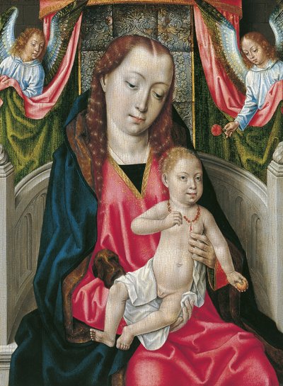 A Virgem e o Menino de Master of the Legend of St. Ursula