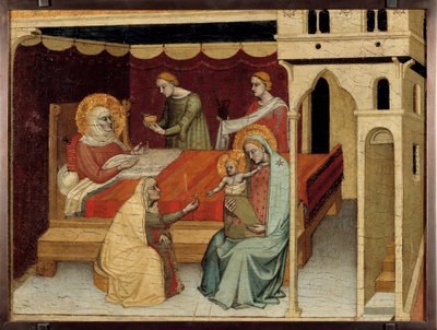Peça Altar do Mestre de São João Baptista, c.1350 (pintura) de Master of the Life of Saint John the Baptist