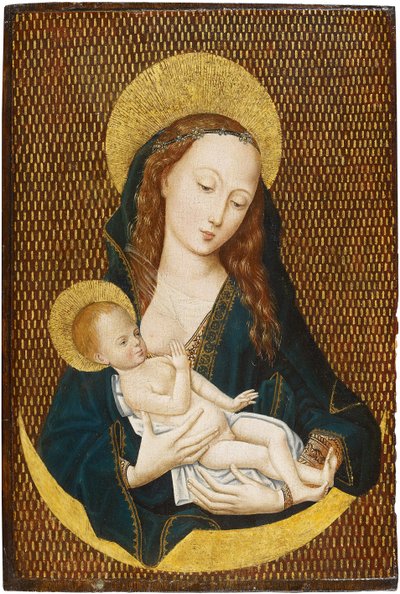 Maria lactans em uma lua crescente, ca 1485 de Master of the Magdalen Legend,