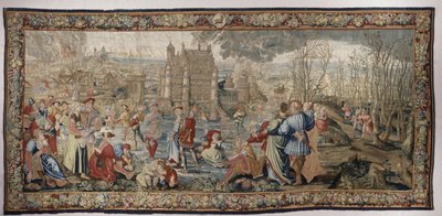 Inverno, da série Seasons of Lucas, c.1535 (lã e seda) de Master of the Months of Lucas Master of the Months of Lucas