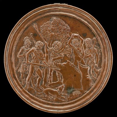 Meleager Hunting the Calydonian Boar, quarto quartel do século XV. de Master of the Orpheus Legend