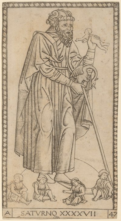 Saturno (Saturno) de Master of the S Series Tarocchi
