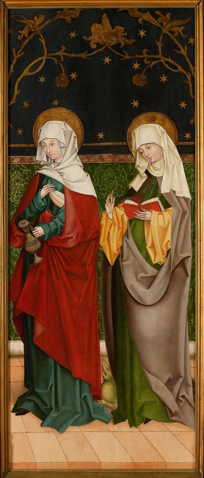Santa Isabel da Hungria e Santa Margarida, ca 1485-1490. de Master of the Sacristy of Kaufbeuren