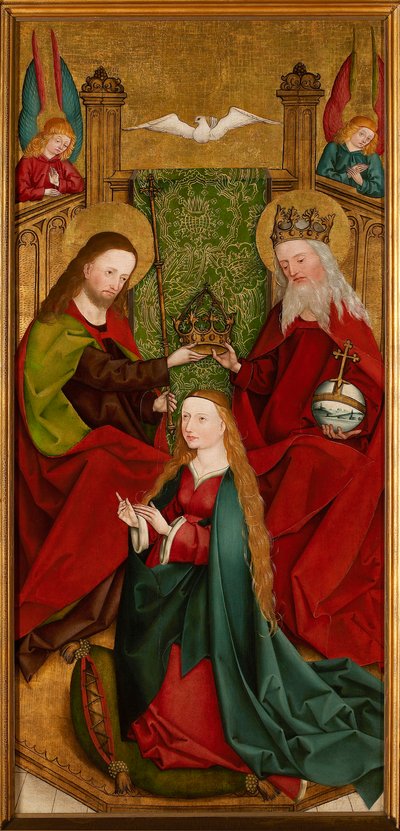 A Coroação da Bem-Aventurada Virgem Maria, ca 1485-1490. de Master of the Sacristy of Kaufbeuren