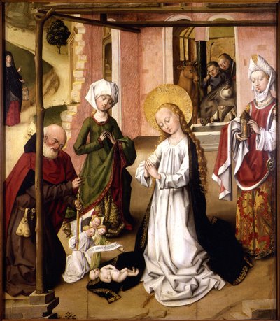 A Adoração do Menino Jesus de Master of the Saint Bartholomew Altarpiece