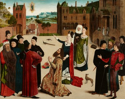A Profecia da Sibila Tiburtina, c.1473-c.1477 (pintura sobre madeira de carvalho) de Master of the Tiburtine Sibyl