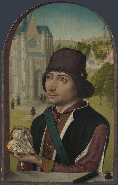 Retrato de um jovem, c. 1480 de Master of the View of St. Gudule
