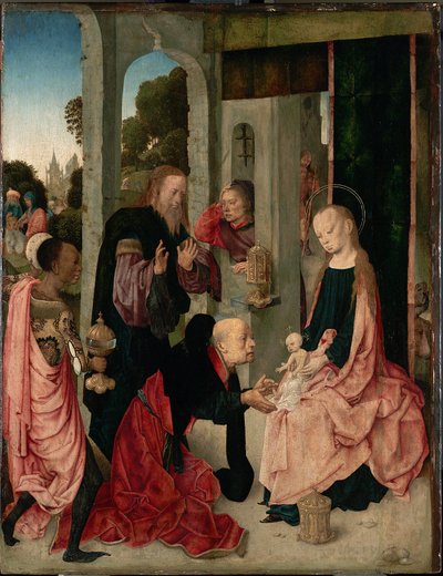Alemão: Die Anbetung der Könige Adoração dos Reis de Master of the Virgo Inter Virgines