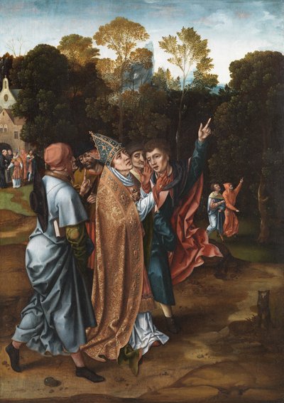 Visão do Bispo, c.1510-20 de Master of the von Groote Adoration