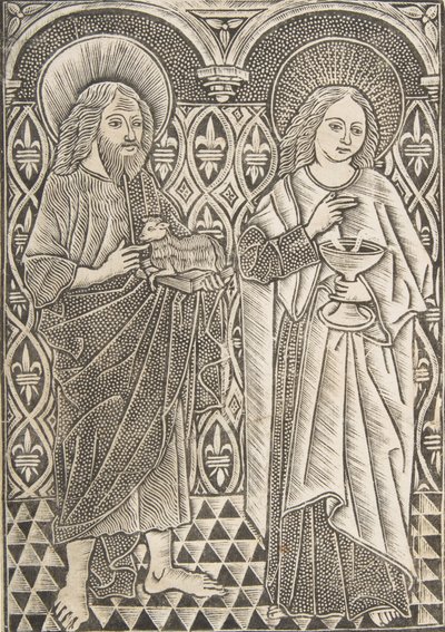São João Batista e São João Evangelista, século XV. de Master with the Cologne Arms
