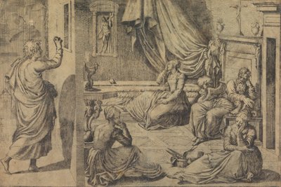 São Nicolau de Bari, século XVI. de Master with the Name of Jesus