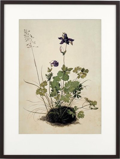 Columbine, 2018 (moldura de madeira, rebordo, ecrã LCD, ventoinha e leitor multimédia) de Mat Collishaw