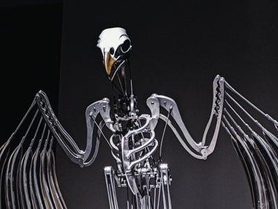 The Nerve Rack, 2019 (Acetal, Acrílico, Alumínio, Latão, Circuitos eléctricos, Pintura, PVC, Resina, Servomotores, Aço) de Mat Collishaw