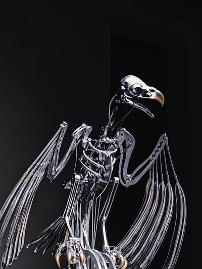 The Nerve Rack, 2019 (Acetal, Acrílico, Alumínio, Latão, Circuitos eléctricos, Pintura, PVC, Resina, Servomotores, Aço) de Mat Collishaw