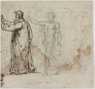 Três Figuras [verso] de Mather Brown