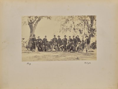 Burnside e o pessoal de Mathew B. Brady