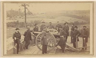 General Sherman e o seu estado-maior diante de Atlanta, 19 de julho de 1864 de Mathew B. Brady