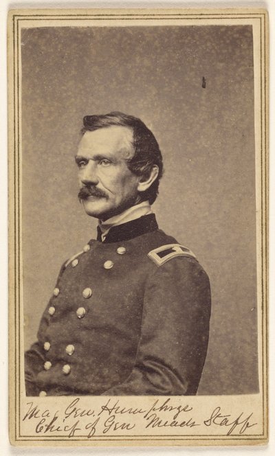 Major-general [Andrew Atkinson] Humphreys. Chefe do estado-maior do general Meade. de Mathew B. Brady