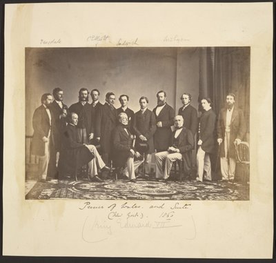 Príncipe de Gales e comitiva (Nova Iorque), 1860 de Mathew B. Brady