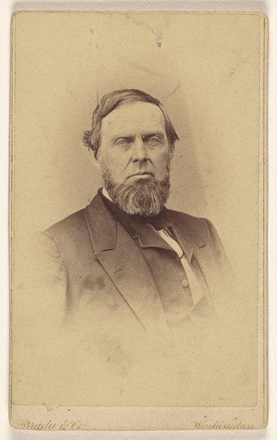 [Homem barbudo não identificado, impresso em estilo de vinheta] de Mathew B. Brady