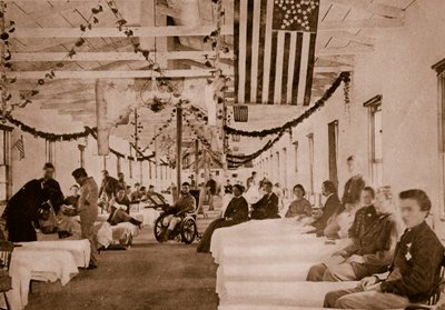 Hospital do Exército perto de Washington, DC, 1861-65 de Mathew B. Brady