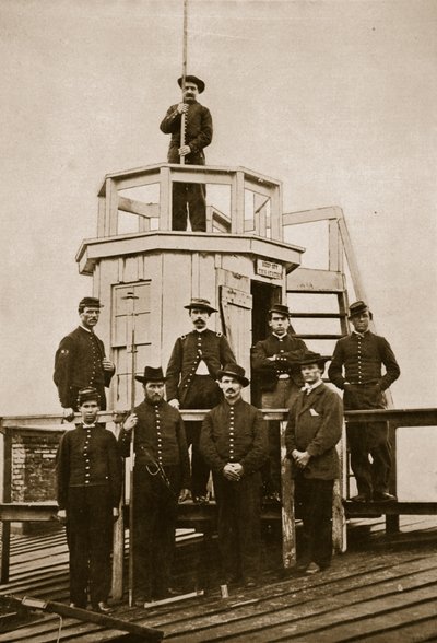 Central Signal Station, Washington, DC, 1861-65 (foto sépia) de Mathew B. Brady