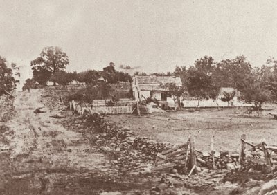 A Sede do General Meade durante a Batalha de Gettysburg de Mathew Brady