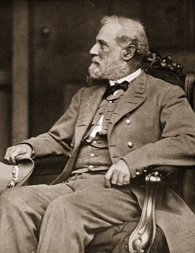 General Robert E. Lee Sentado em sua casa em Richmond, 1865 de Mathew B. Brady